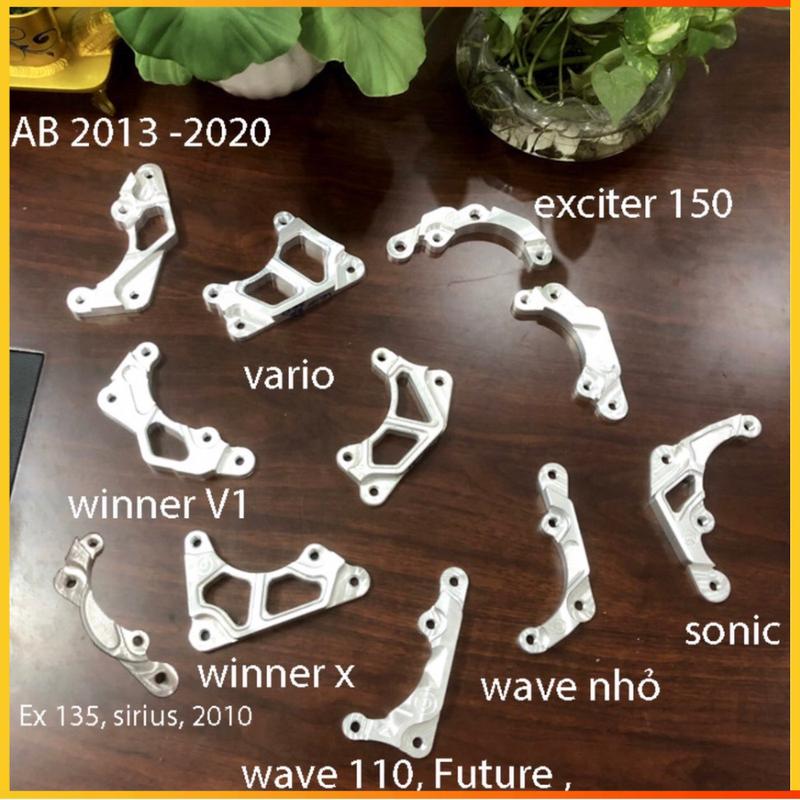 Pát trước heo 2 Pis Bremb@/Frando/Adelin Size đĩa 220/245/260/267/290mm / Lắp chuẩn zin