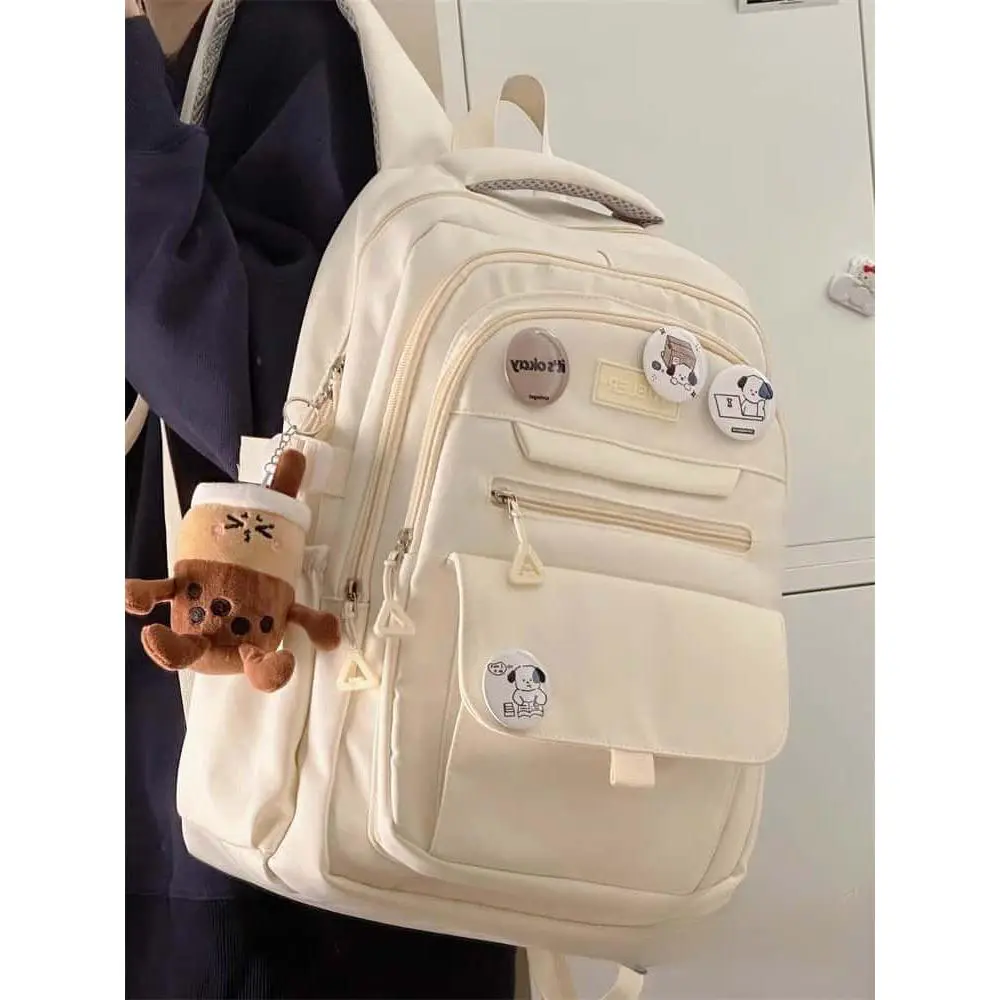 Túi Sinh Viên Đại Học, Đơn Giản Và Dễ Phối Đồ, Dành Cho Nữ Và Nam, Phong Cách Instagram Nhật Bản, Thích Hợp Cho Học Sinh Trung Học, Ba Lô Sức Chứa Lớn, Ba Lô Du Lịch Nam