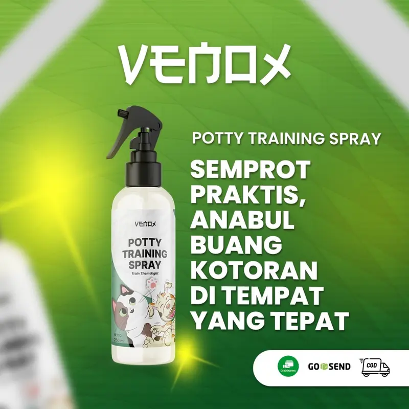 ALFAMEGA POTTY TRAINING SPRAY - Venox Pet Toilet Control Kucing Anjing Potty Training Spray Melatih Pipis Kucing Anjing / Pee and Poop Control Cat Repellent 0