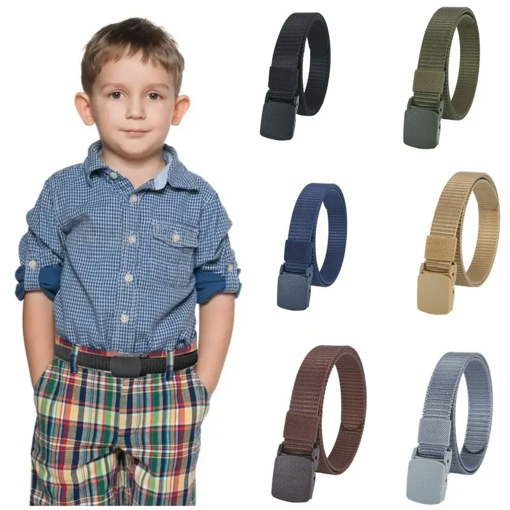 Thắt Lưng Trẻ Em, Phong Cách Quân Đội, Unisex, Khóa Tự Động, Làm Bằng Nylon, Vải Chiến Thuật Ngoài Trời, Chiều Dài 90cm, Hàng Mới Về