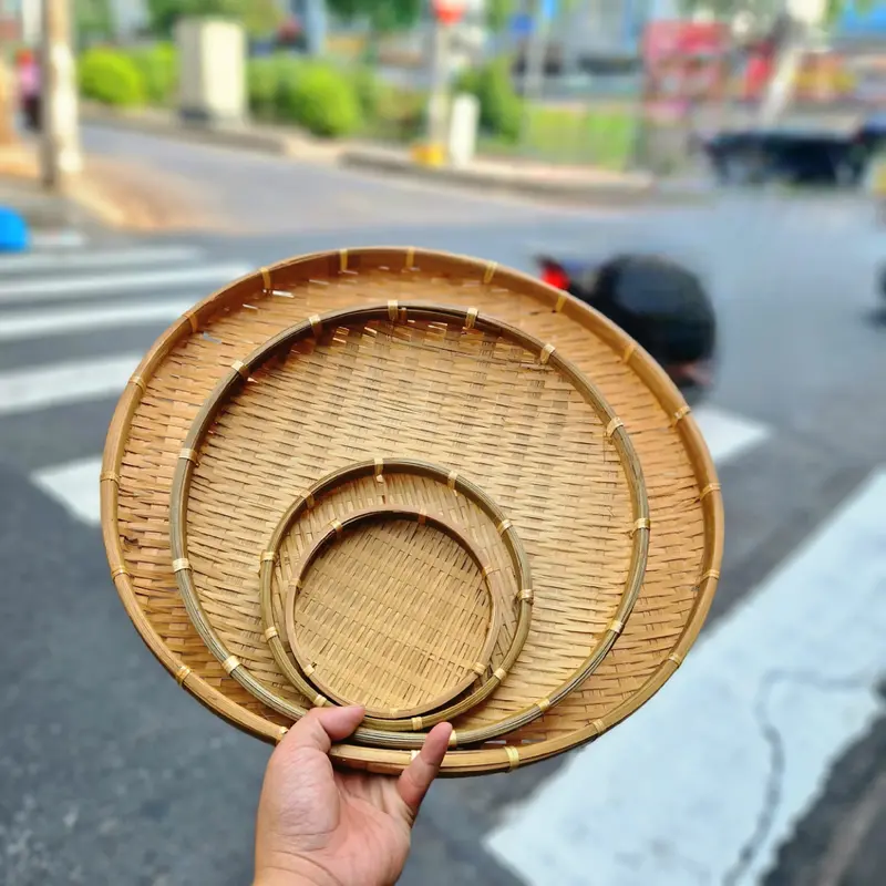 Mẹt tre thủ công đa dạng mẫu mã, mẹt trang trí chụp hình, mẹt đựng hoa quả bánh kẹo 5