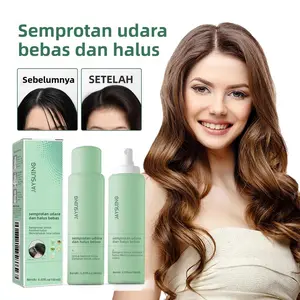 Semprotan Volumizing Rambut Jaysuing, Kontrol Minyak, Semprotan Rambut Kering yang Menyegarkan dan Bebas Fluffy Hitam Mousse