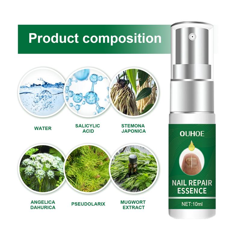 Product Introduction of 100% Original Brand Ouhoe Toenail Repair Essence Gray Nail Soft Yellow Thickening Inlay Bright Manicure Comfort 1