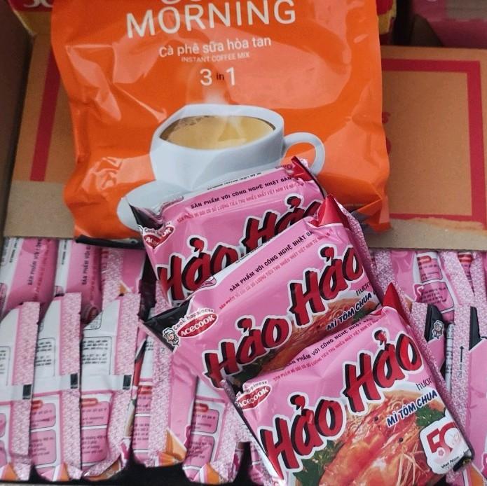 Combo Thùng mì hảo hảo + bịch cà phê trần quang