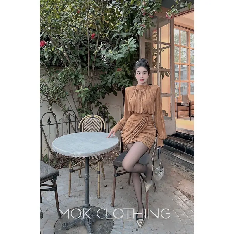 Đầm TK nhúng tay dài(SN173) 4
