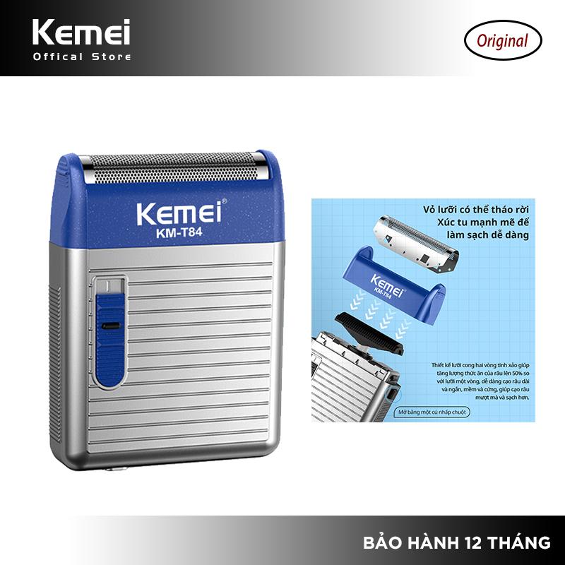  Máy cạo râu  KEMEI KM-T84 phong cách mạnh mẽ,Một Máy Cạo Râu Nam Mini Bỏ Túi Sạc Pin,Một Dụng cụ cắt tỉa lông mũi tiện lợi 