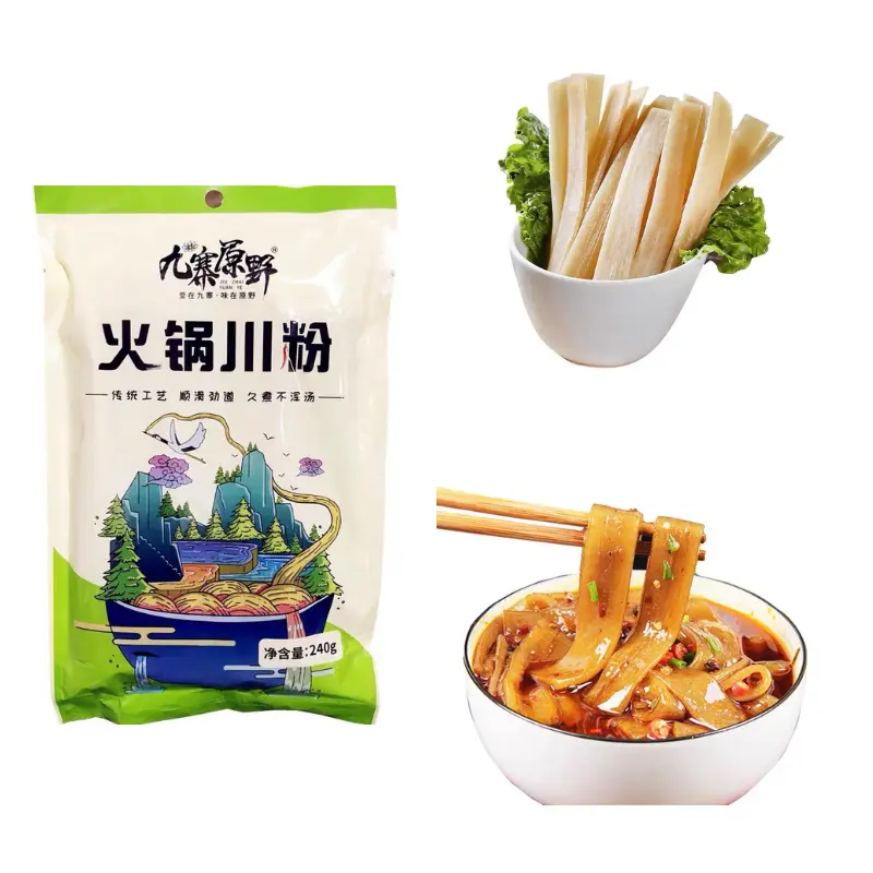Miến dẹt khoai lang ăn lẩu gói 240g, 2-3 người ăn