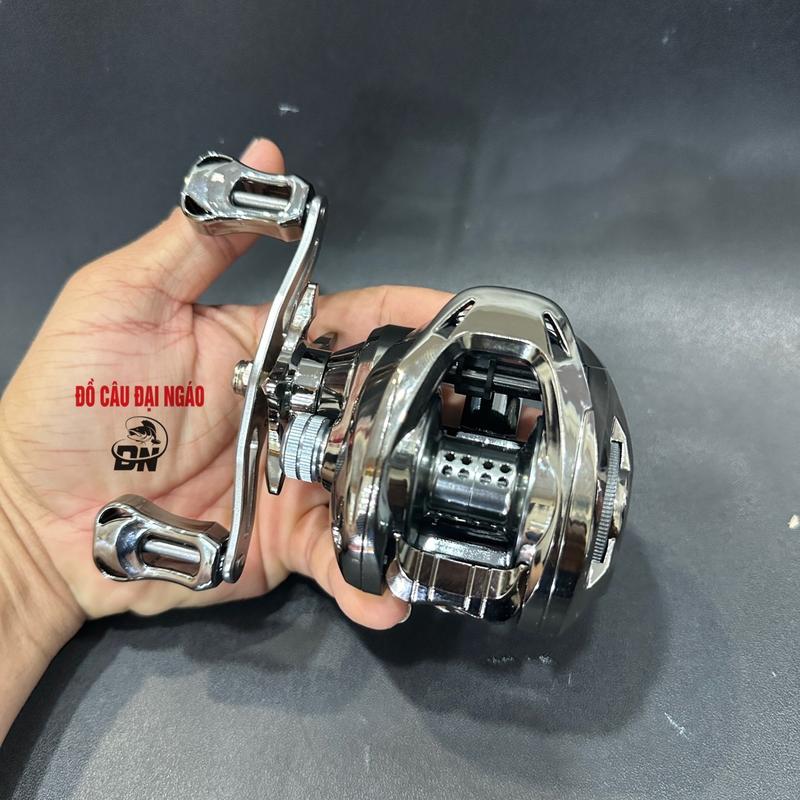 Máy câu cá Ngang Siller Master Đại Ngáo màu xám bạc  có tiếng Dragclick ( kèm khoá link) câu được nước mặn