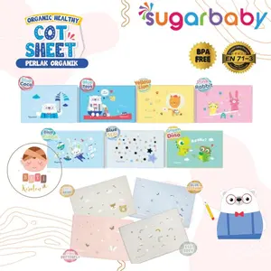 Sugar Baby Perlak Perlengkapan Alas Ompol Bayi  Newborn Organic Healthy Cot Sheet Waterproof Karet Organik Original Sugarbaby Premium Air Filled Rubber Empuk
