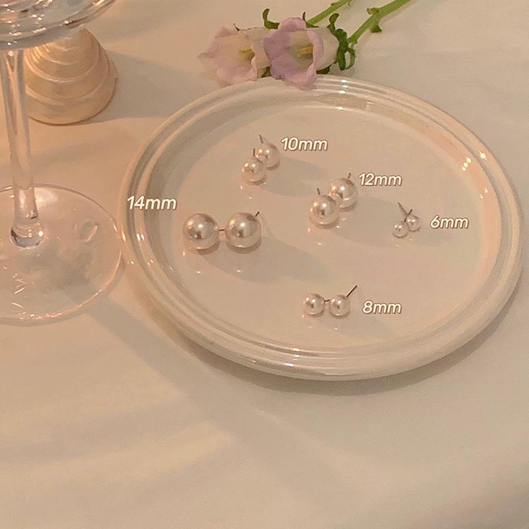 Product Introduction of Shijia Pearl Stud Earrings 2024 New Popular High-Grade Earrings 925 Silver Pin Earrings Female Light Luxury Temperament Ear Clip 13