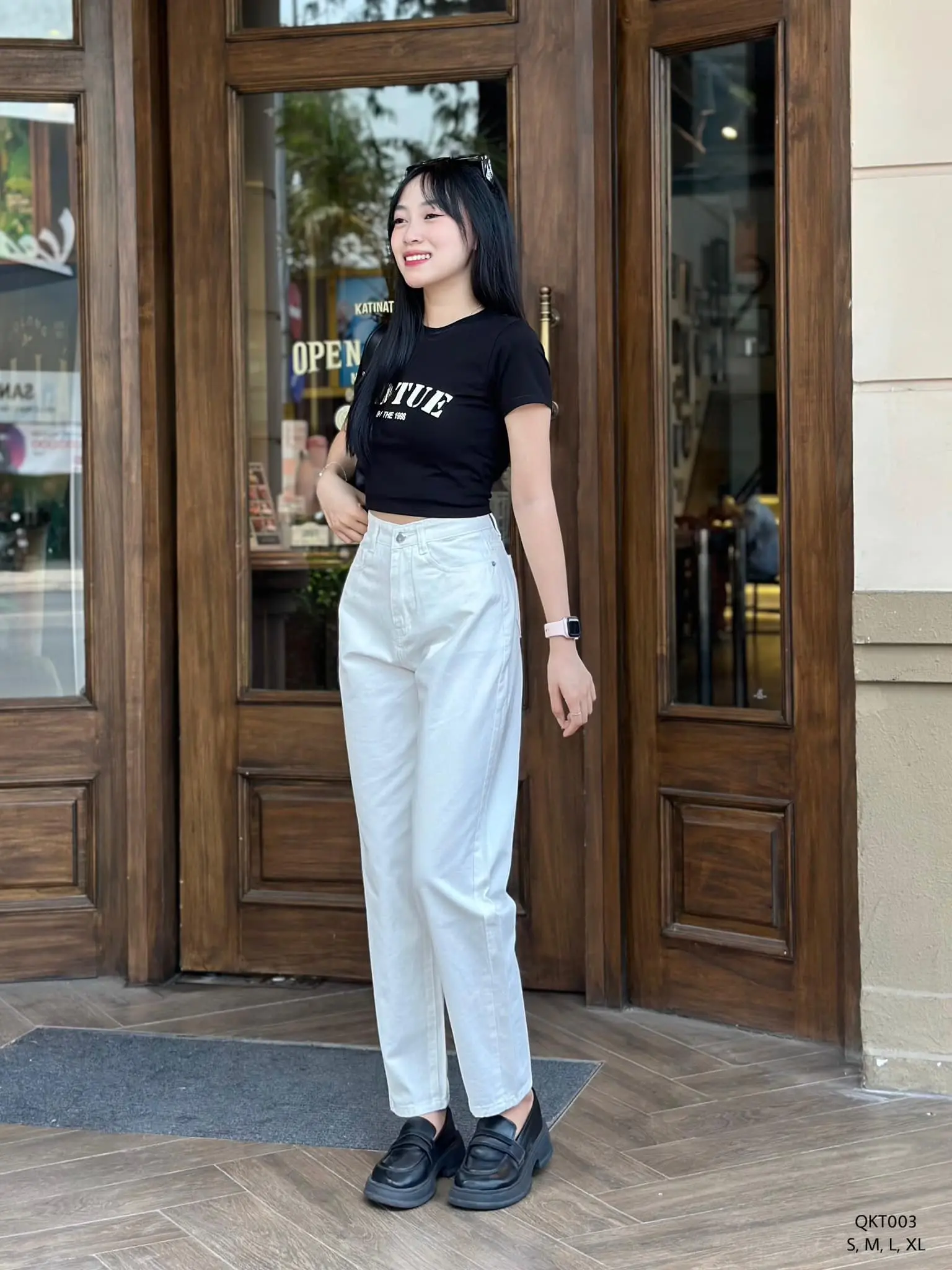 Quần baggy kaki trơn 003 CHIBEST QKT003 Nữ Women Pants