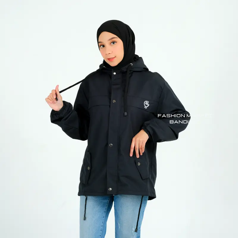 Jaket Parasut Wanita Waterproof Model Sinai Size M L XL XXL Original FCF / Jaket Wanita Outdoor 4