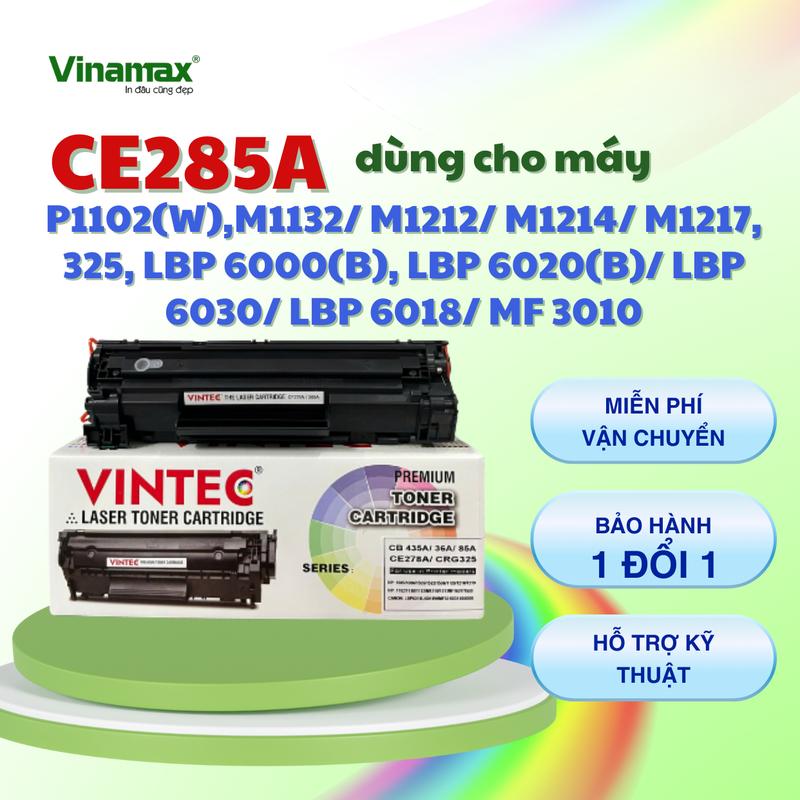 CE285A 35A 36A 78A Hộp mực máy in Laserjet P1102 P1102W M1132 M1212 M1214 M1217 LBP 6000 LBP-6000B LBP 6020 LBP 6020B LBP 6030 LBP 6018 MF 3010 đã có sẵn mực sẵn lỗ nạp + thải in đậm nét