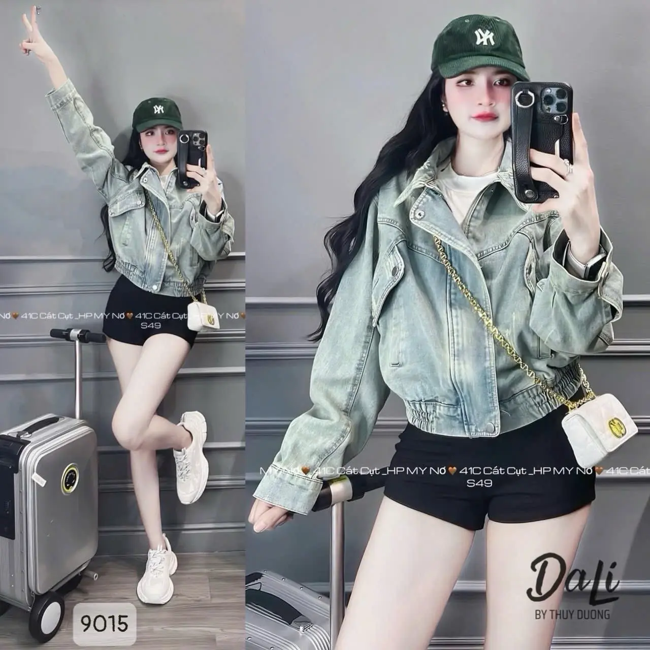 Sale Áo khoác Jean bom hót hít Hàng Quảng Châu Cao Cấp Nữ Women Top -HAstore