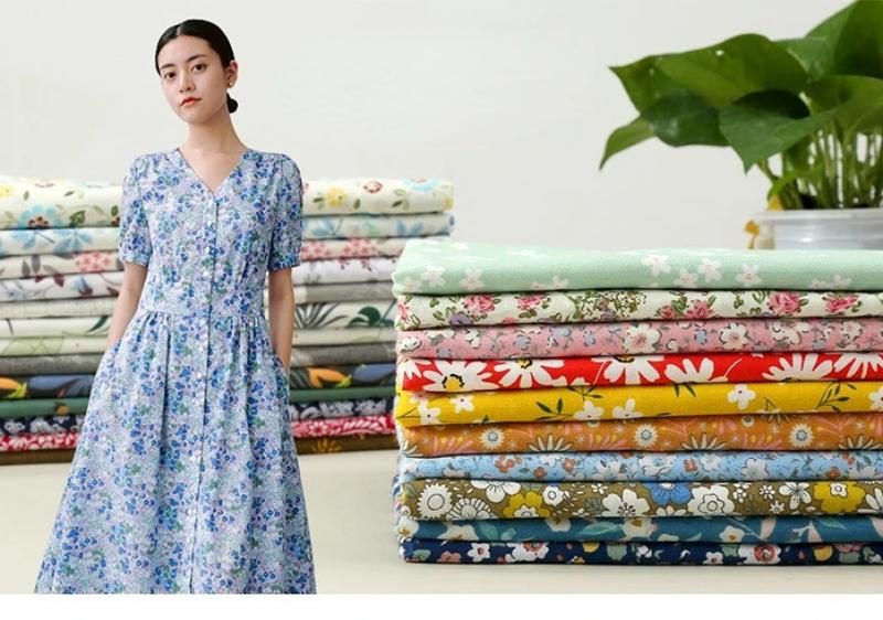 Product Introduction of Cotton Printed Fabric Small Flower Baby Dress Shirt Diy Bed Sheet Quilt Cover Fashion Sewing Wholesale Material Cloth by Meter 9