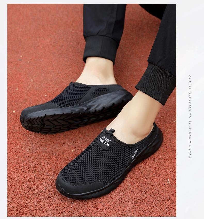 Product Introduction of Sneakers Casual Shoes for Men Breathable Summer Lightweight Comfortable Black Slip-On Driving Walking Shoes Tenis Masculino Boy Runner 62