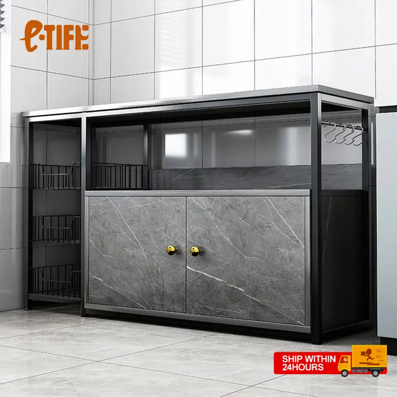 etife Rak Dapur / Meja Dapur / Meja Kompor 2 Tungku / Lemari Dapur / Rak Oven / Rak Microwave / Minimalis 1