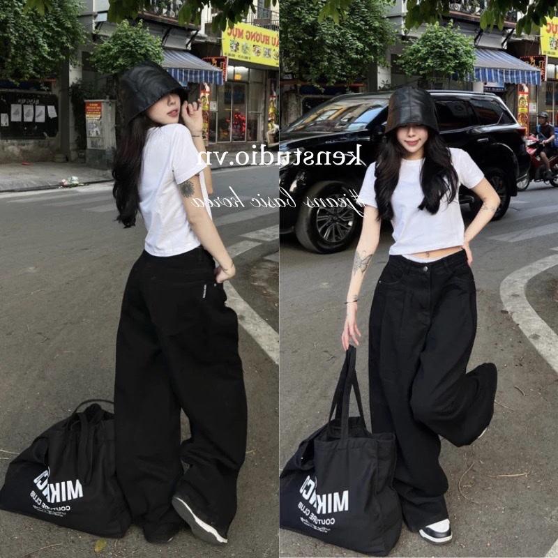 Product Introduction of Quần Dài Ống Rộng Unisex Menswear 015 Có Túi - Mau Den Giá Rẻ jean han havens jeans 2