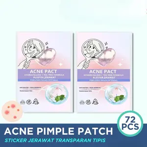 [Dapat 72 PCS] - Stiker Jerawat / Acne Patch Transparan - Sticker Penghilang Jerawat with Salicycid Acid / Asam Salisilat Berjerawat Perawatan Treatment Wajah