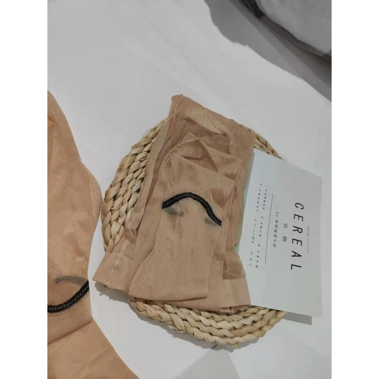 Japanese Harajuku Ankle Fake Tattoo Jacquard Anklet Stockings Ultra-Thin Pantyhose Personality Pattern Pattern Socks