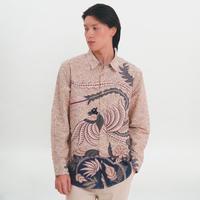 Gambar M231 Kemeja Pria Batik Panjang 1210 - Light Orange, XXL dari M231 Official Kab. Tangerang 5 Tokopedia