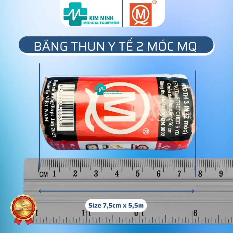 Băng thun y tế co giãn 1 móc, 2 móc, 3 móc, 4 móc hãng MQ 6