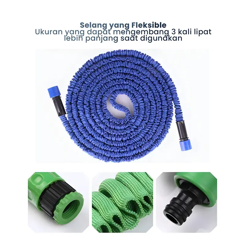 Selang Kran Air Selang Paket Alat Semprotan Air Anti lumut Alat Cuci Motor 6