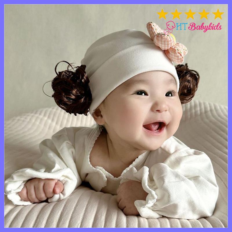 Tuban Tóc Giả Hoa Mai Xinh Cho Bé Gái Đi Chơi Noel Tết 1