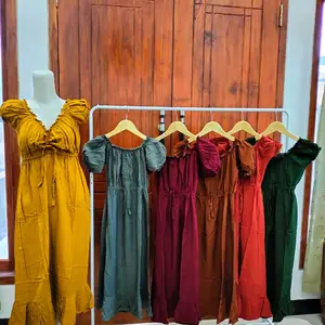 dress Manohara serut Polos