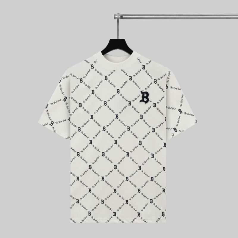 phong cách năng động ÁPhông Nam Nữ trắng Logo phong cách thể thao dễ phối đồ cho boy phố Menswear Cotton Cổ Tròn Unisex Áo 3