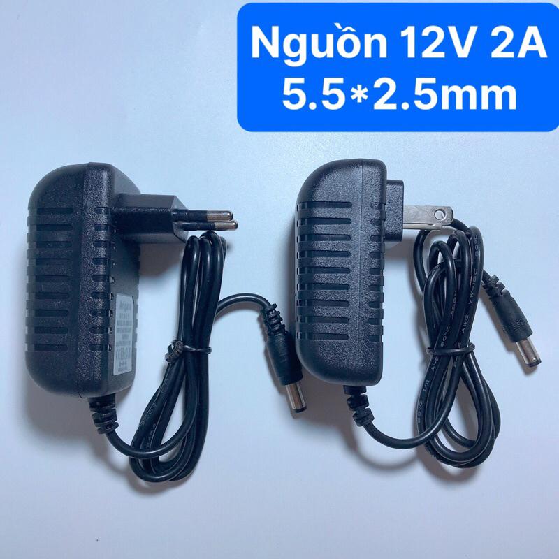Nguồn 12v 2a chân to 5.5 dùng cho camera đèn led - Nguồn Adapter 12v2a chất lượng cao