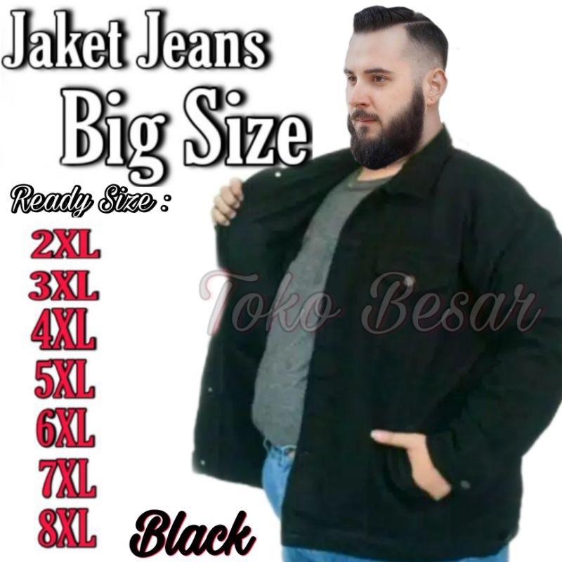 Jaket jeans jumbo big size pria wanita 3 XL 4 XL 5 XL 6 XLDenim 2
