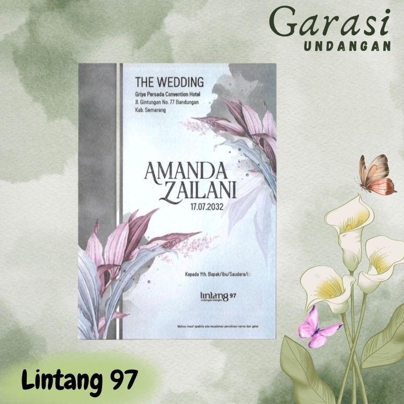 Undangan Pernikahan PROMO Terbatas LINTANG 97 | Paket Lengka Elegan Modern Paket Lengkap 100 PCS Gratis Label & Plastik - JanjiKita | Default