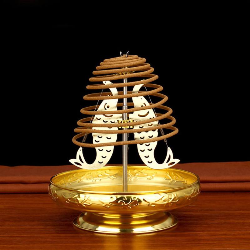 Khay Cắm Nhang Vòng Đĩa Đỡ Hương Vòng Mạ Đồng que gỗ đỡ vòng vòng cháy 1 ngày và vòng cháy 3 ngày Khay đỡ vòng Có Thể Kéo Cao Thấp Tùy Chỉnh hương vòng trầm bắc Dầu Thơm Phòng Nước Hoa