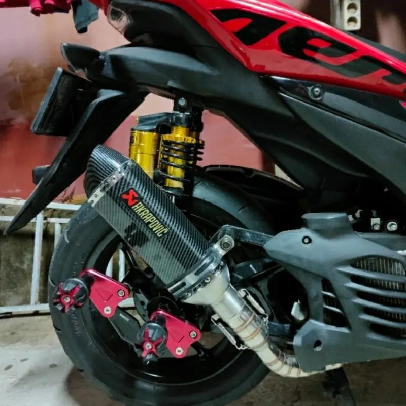 Knalpot Racing Nmax Aerox PCX ADV Lexi Vario Xmax Beat Scoopy Mio Fullset AKRAPOVIC EVO