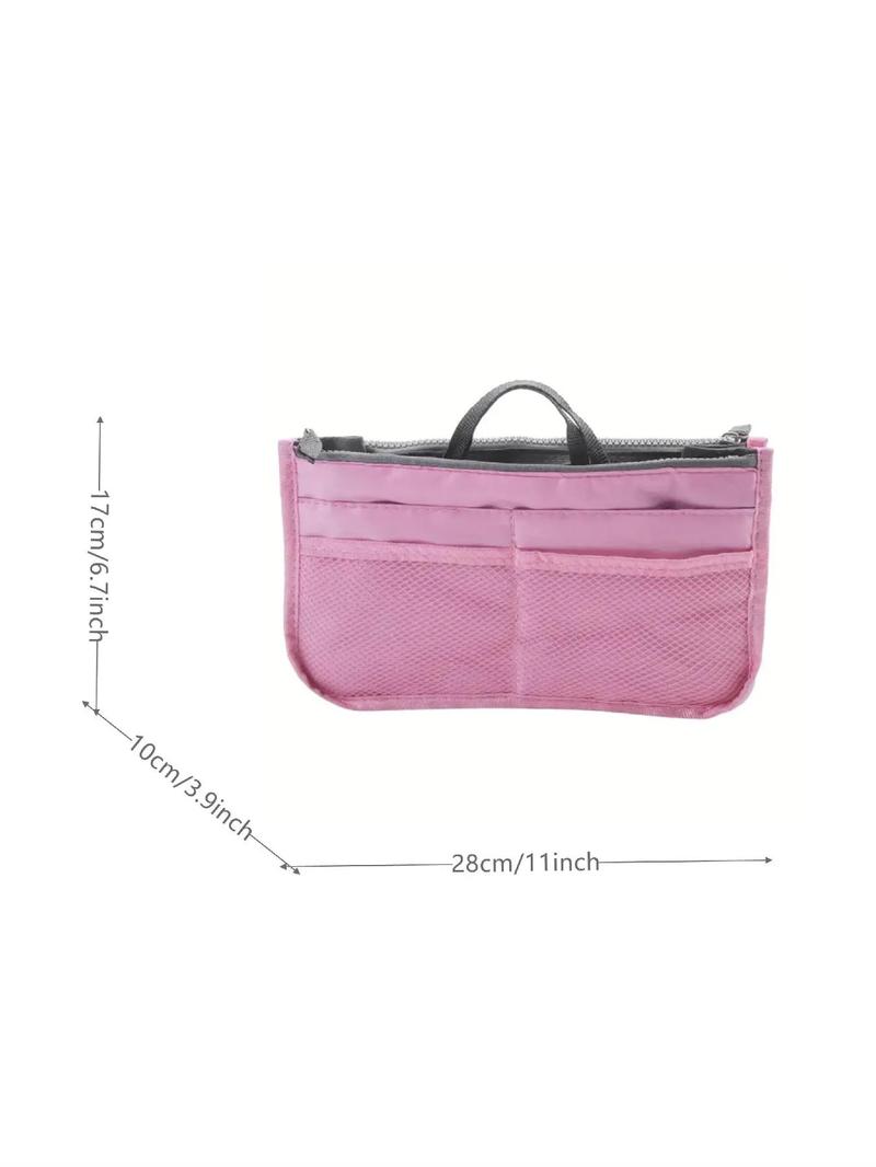Product Introduction of Spring Basic Solid Color Multi-functional Handheld Storage Bag, Portable Bag Organizer for Travel, Casual Trendy Versatile High-quality Daily Commuting Bag 1