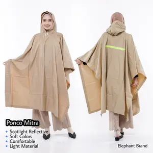 Mitra Mantol Kelelawar Ponco Jas Hujan Kelelawar PVC Tahan air