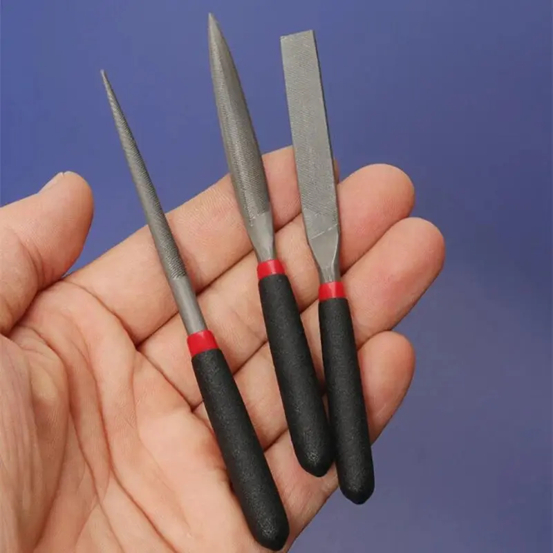 HardwareSmall Steel Files Needle Flat File for Stone Glass Metal Carving Craft Needle Filing Woodworking Hand Tool Set Carpentry Tools