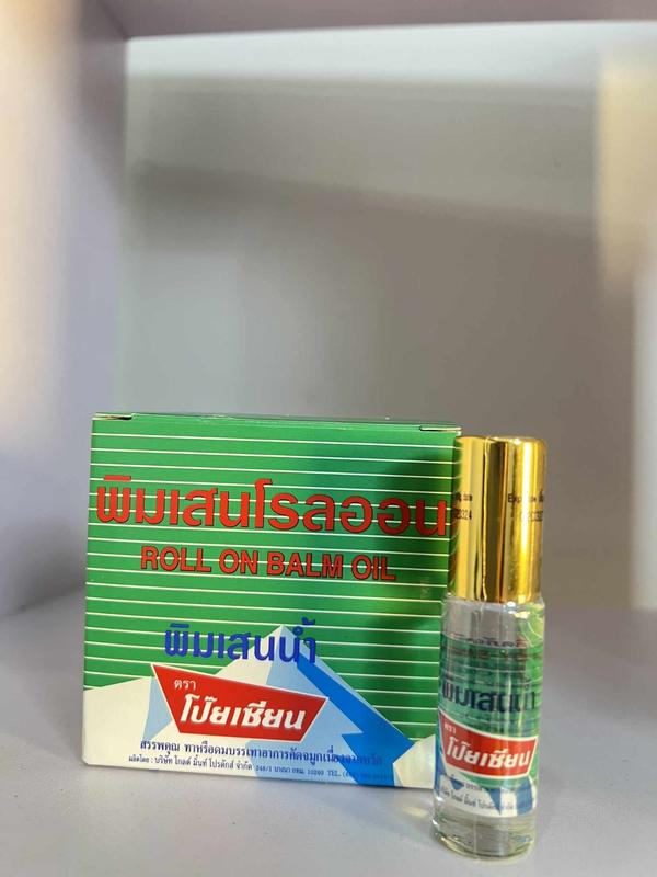 (Combo 3 chai) Dầu Núi Poy-Sian dạng lăn của Thái Lan hương bạc hà (loại 5CC), dầu lăn  Massage Body Oil dầu  lan