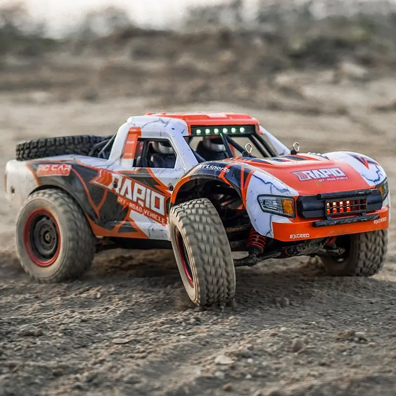 1:14 4WD Remote Control High Speed Car, Brushless Motor RC Car with LED Lights, Off Road Remote Control Car, Birthday Gift for Adults & Teens 8
