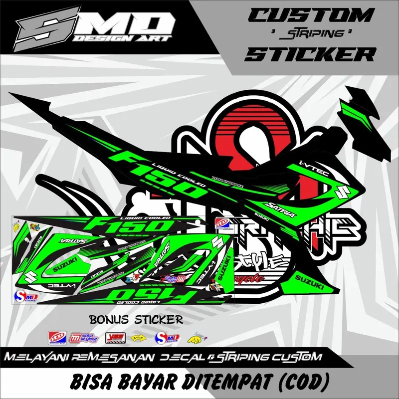 STRIPING VARIASI MOTOR SATRIA FU FACELIFT F150 Glosy Motorcycle 1