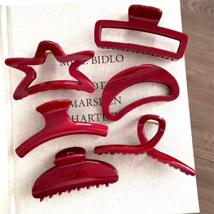 ED - JEPITAN JEDAI RAMBUT KOREAN STYLISH MODEL MAROON SERIES HIGH QUALITY PREMIUM