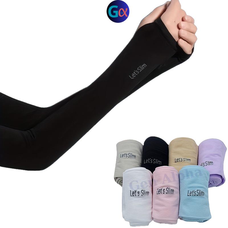 Ống Tay Áo Chống Nắng Vải Lụa Thời Trang, Găng Tay Chống Nắng Tia UV Cực Tím Nhiều Màu ( OTCNV )