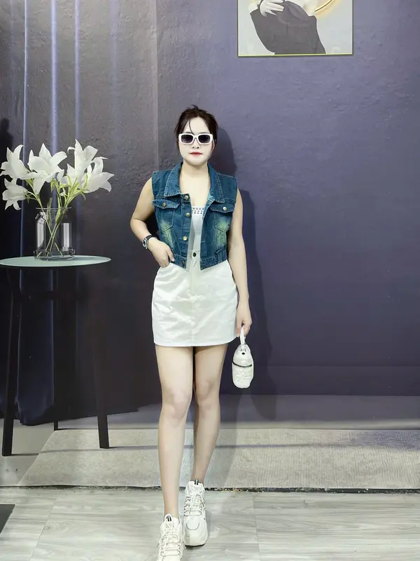 Áo Gile Jean Nữ Chất Jean Mềm Mịn Dễ Phối Đồ GL01 - Nhung Women Top 1