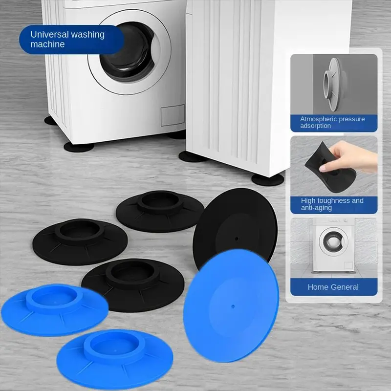 Đệm Chống Sốc Máy Giặt, 4 Cái / bộ, Không trơn trượt, Đệm Thông Dụng Bằng Cao Su, Đàn Hồi, Thảm Chống Rung, Thích Hợp Để Sử Dụng Hữu Ích 1