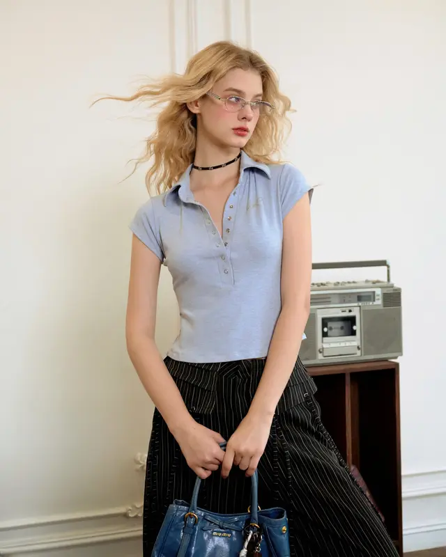 Remmus - This And That Polo | Áo polo basic women 0