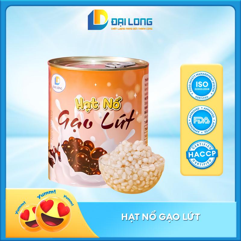   Lon 900g  Hạt Nổ Gạo Lứt Đại Long hình trứng chim siêu ngon  mềm lạ phù hợp cho trẻ em làm topping trong trà sữa chè. Food 