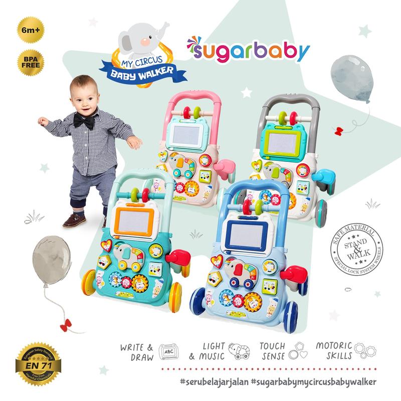 SUGAR BABY MINI CAR PUSH WALKER (BABY WALKER) ALAT BANTU JALAN WALKER WALKING ASSISTANT Bayi Roda 2