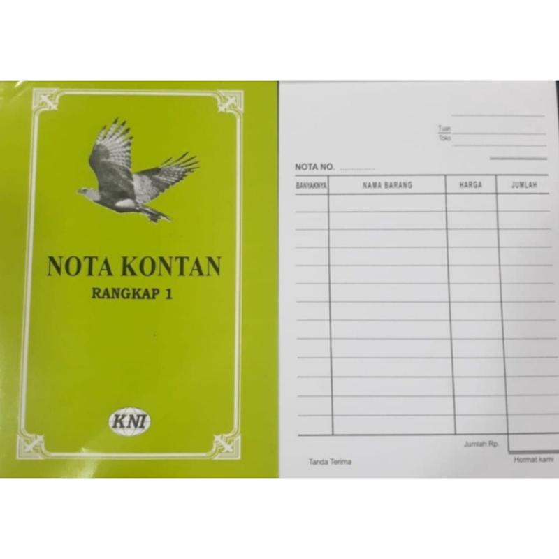 Buku Nota K1 Kontan 1 Rangkap / 1Ply Kecil Excelindo isi 50 Lembar ...
