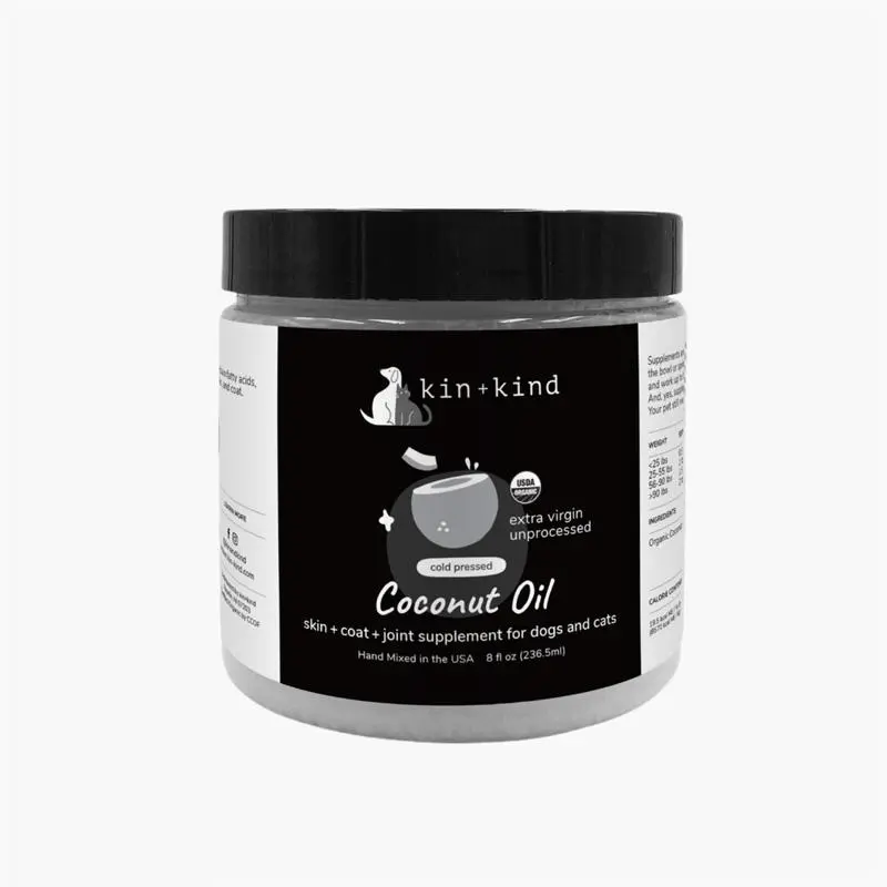 Kin + Kind - Raw Coconut Oil Dog and Cat Supplement